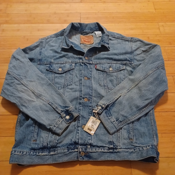 Levi's 90s vintage style trucker distressed relaxed fit jacket - Picture 4 of 8